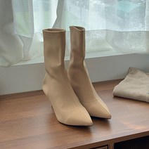 탑모델 앵클 삭스 부츠 힐 A0057