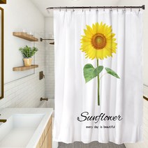 페어링 북유럽풍 욕실 샤워커튼 YL404 90 x 180 cm, 1개, 멀티(혼합)컬러