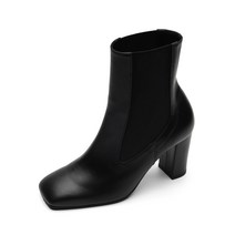 쓰담슈즈 여성용 하이 수제화 첼시부츠 8cm