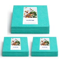쓱싹 국산 부직포 행주 그린 10p, 3개
