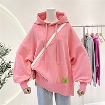 심플한 끈 캐주얼 빅사이즈 임산부 후드티