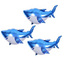 조이파티 대형은박풍선 상어, 블루, 3개