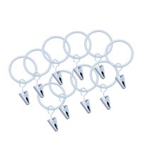 커튼 집게링 25mm 10p, 화이트, 1세트
