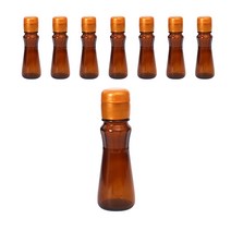갈색 원형 대캡 골드 오일병, 8개, 75ml