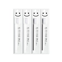 베베가닉 잇츠 유어 스마일 유아 칫솔, 랜덤발송, 4개