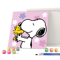 아이러브페인팅 피너츠 DIY CUBIC PAINTING 2020cm, 행복 스누피