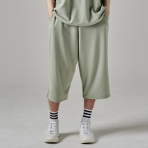 하이후 남성용 이지 심플 밴딩 7부 팬츠