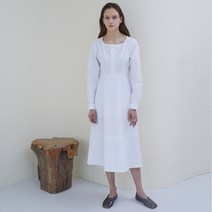 누브 Round Neck Shirt Dress