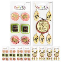 데어리즈 전통 문양 입체 데코 스티커 10p 세트, 믹스P, 1세트