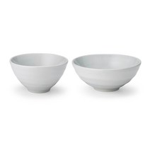 광주요 캐주얼라인 1인 공기대접 2종 세트, 눈꽃빛, 밥공기 + 국공기