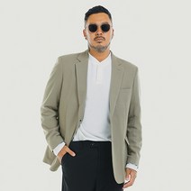 파이브엑스라지 남성용 빅사이즈 오버핏 울론 콤비 블레이져