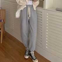 패션풀 여성용 플러스 끈 조거 팬츠 28707