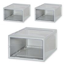 모아시스템즈 더블도어 조립식 DIY 플라스틱 서랍장 3p, 라이트그린