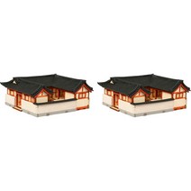 영공방 서울 북촌한옥 B 미니어쳐 DIY 키트 YM614 2p, 혼합색상