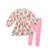 마리앤모리 여아용 레아플라워융 기모 상하복