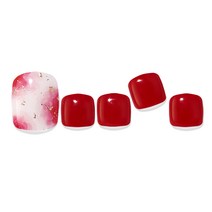 엣지유 샵젤 붙이는 젤페디, 수채화 레드, 1세트