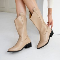 러블리슈즈 시즌없는 웨스턴 미들부츠 4cm