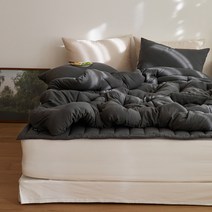 마틸라 슈크림 세미워셔 차렵이불 + 베개커버 세트