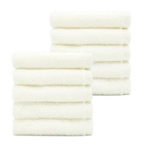 애슐리모던 고리 핸드타올 70g 40수 코마사, 10개, 퓨어화이트