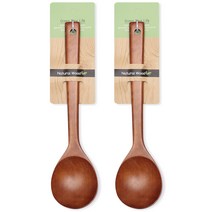 원목 네츄럴우드 볶음스푼 원형 대, 2개