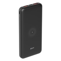 SKY 필 WX10 18W PD 고속충전 무선 보조배터리 10000mAh, SKY-WX10PD, 블랙