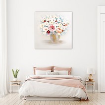 백앤아트 모란유화 핑크모란