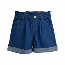컬리수 여아용 롤업데님 4부 팬츠 C222DNG04P