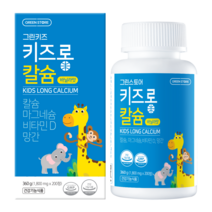 그린스토어 키즈롱 칼슘 바닐라맛 360g, 200정, 1개