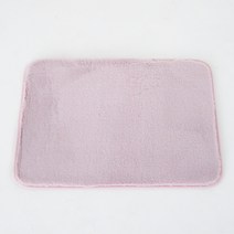 인룸 극세사 쿠션 발매트 2p, 핑크