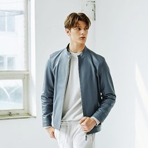 마에스트로 투모로우 남성용 가죽 싱글 라이더 가죽 점퍼 MAJU1D981