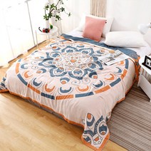 유니크 플라워 코튼 블랭킷