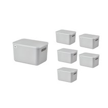 락앤락 선반정리수납함 5L HPI992GS6, GRAY, 6개