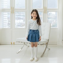 루디아키즈 여아용 주름 청치마바지