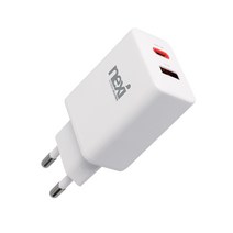넥시 USB PD-PPS 퀵차지3.0 멀티 초고속 충전기, 화이트, 1개