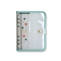 플레픽 트윙클 6공 바인더 북커버 A6, 민트, 1개