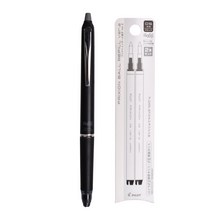 파이롯트 프릭션 노크존 지워지는 볼펜 0.5mm + 리필심 2p 세트, 블랙, 1세트