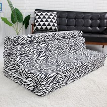 자미스 접이식 매트리스 소파베드 5단, 지브라블랙