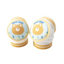 엠케이 유아용 플라워 애니멀 매쉬 무릎보호대 2p 세트 14.5 x 8 cm, 곰돌이, 1세트