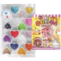 시드 비즈 마스크 줄 팔찌 만들기 DIY 세트 + 몰랑이 무드등 과자집 꾸미기 DIY 키트, 랜덤발송, 1세트