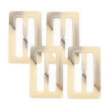 버버리ST 호마이카 벨트 버클 35mm, 아이보리, 4개