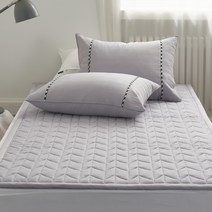 지베딩 코지홈 마이크로화이바 사계절용 침대패드 겸 카페트, 그레이