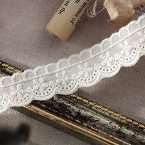 핸디스 플라워라인 면자수레이스 180cm, 내추럴, 2개