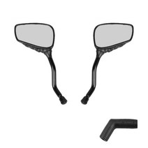 리젠스 오토바이 백미러 블랙 + 기어 커버 세트, 1세트