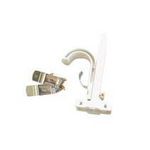커튼봉 35mm + 조절 브라켓 소형 80~120mm, 화이트, 1세트