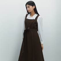 미쏘 스퀘어넥 스티치 레이어드 원피스