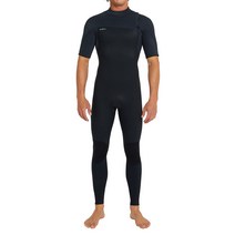 오닐 남성용 하이퍼프레이크 집리스 반팔 풀 웻슈트 2mm 5015001OA, BLK