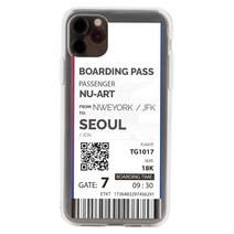 누아트 보딩디자인 투명 휴대폰 케이스