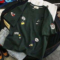 에즈홈 캐릭터 오버핏 반팔 티셔츠