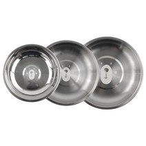 키친유 베어 스텐 접시 3종 세트, 1세트, 소(지름 175 mm x 높이 25 mm),중(지름 197 mm x 높이 25 mm),대(지름 220 mm x 높이 28 mm)