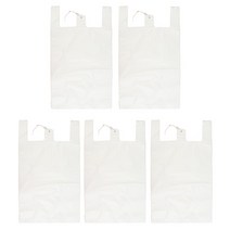 애니돌 손잡이 마트 비닐봉투 유백, 500개, 8L